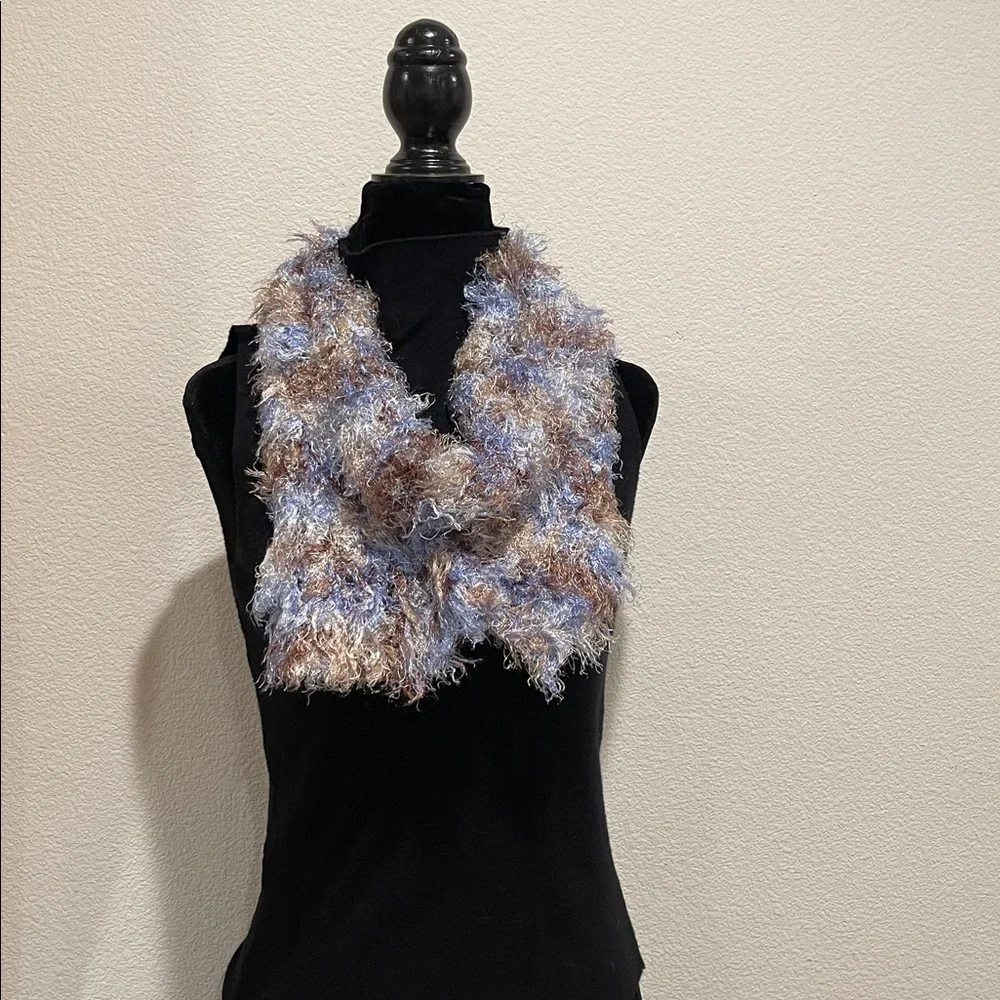 Fuzzy Multicolor Scarf - Picture 5 of 5